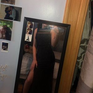 NAVY BLUE PROM DRESS